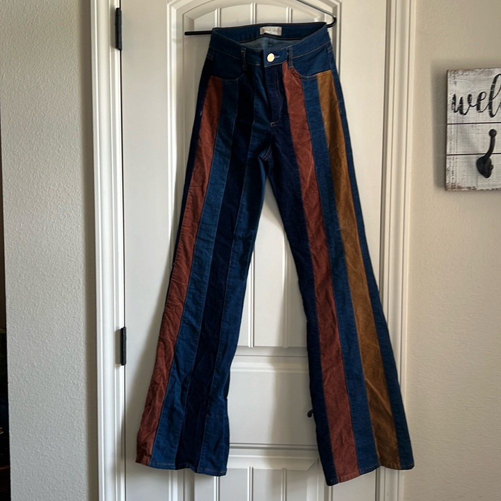 Altar’d State Striped Flare jeans